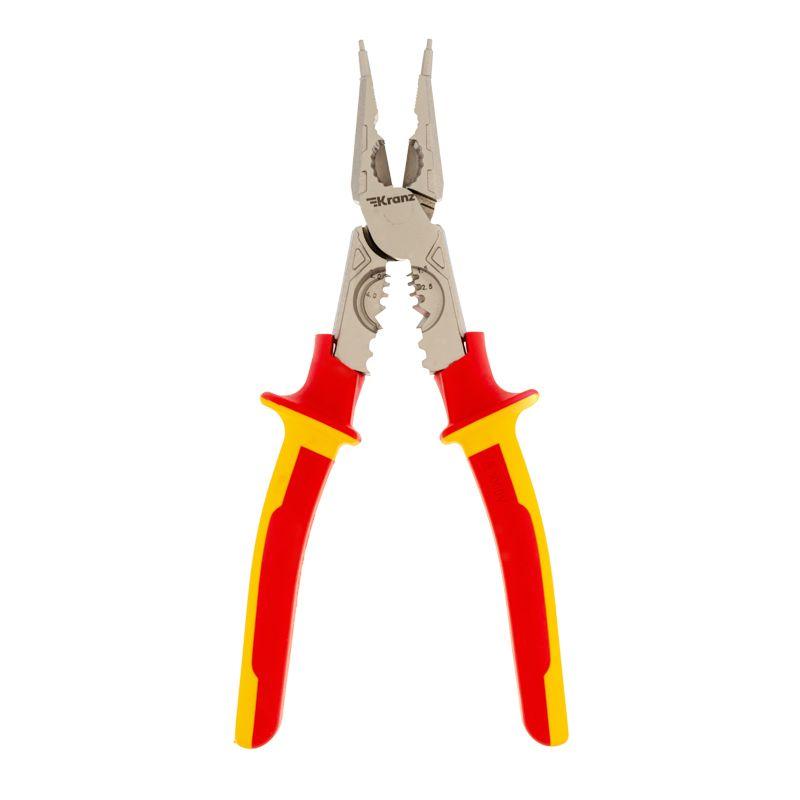 Плоскогубцы многофункциональные диэлектрические 238мм со съемником Kranz KR-12-4657-3
