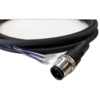 Кабель M12 4A штыревой 3000мм прямой полиуретан свободный конец СЦМ120025-04A-2-03000 черн. СТЭЗ 185210405