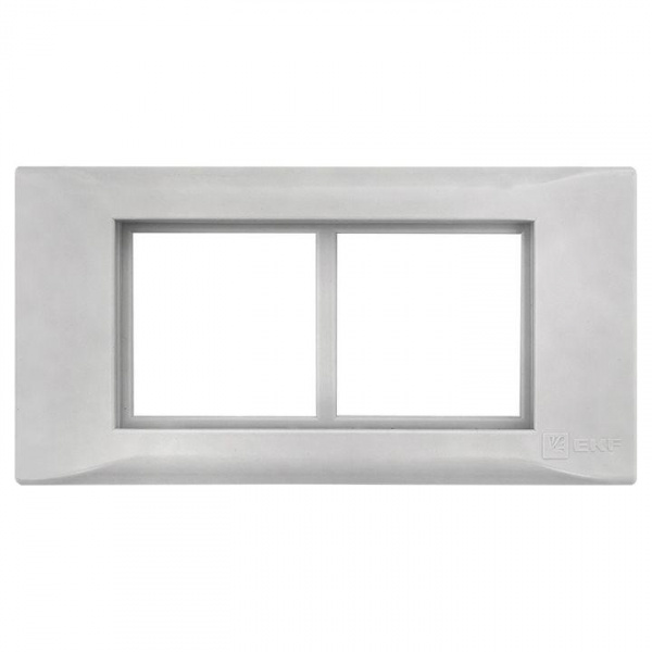 Рамка+суппорт на 4 мод. (2 поста) для парапетного кабельного канала C-Line EKF sup-4-105-50